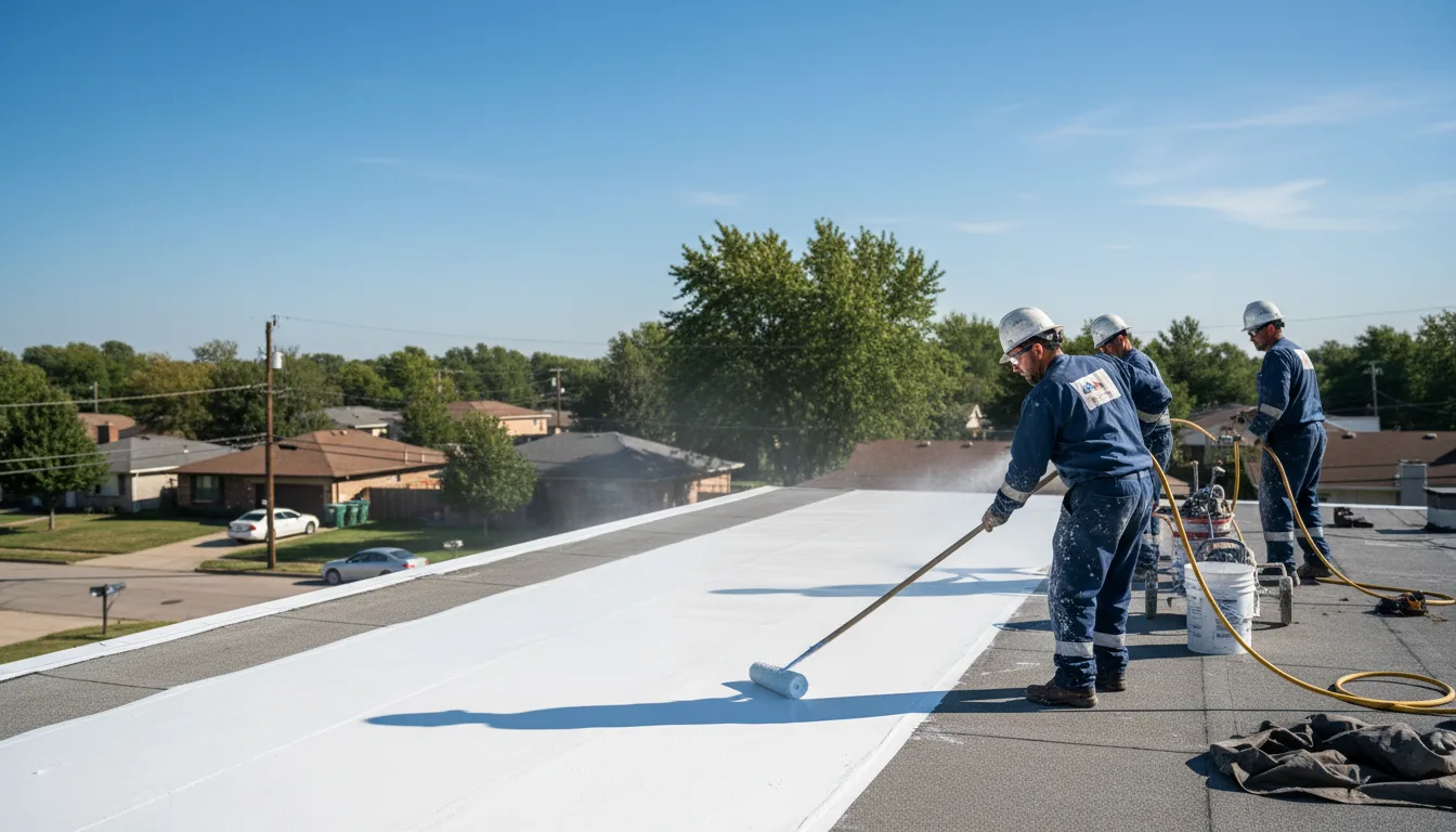 Commercial roof coating in Barrington, RI near me